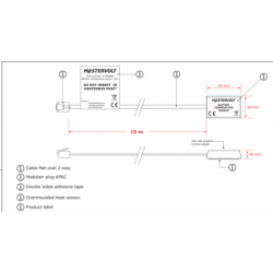 Temperatursensor 15m