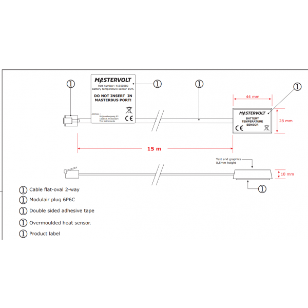 Temperatursensor 15m - N°2 - comptoirnautique.com