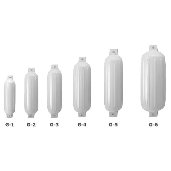 Para-choques branco Polyform G1 - N°3 - comptoirnautique.com