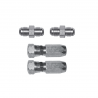Set di raccordi per tubi flessibili diritti Ø8 mm - acciaio