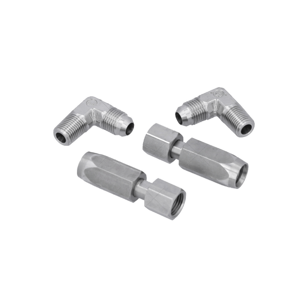 Jeu de raccords coudés inox pour tuyau souple 8 mm - N°1 - comptoirnautique.com