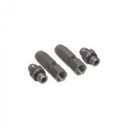 Jeu de raccords droits pour flexible Ø8 mm - inox