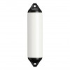 Pare-battage cylindrique F1 blanc avec tête noire - N°1 - comptoirnautique.com