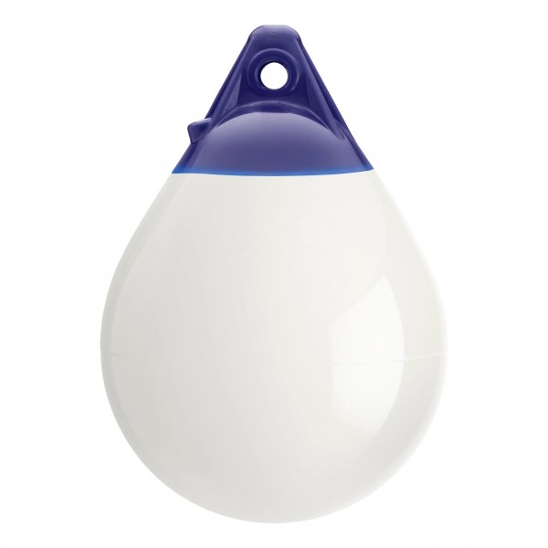 Fender and buoy Polyform A0 white/blue head - N°1 - comptoirnautique.com