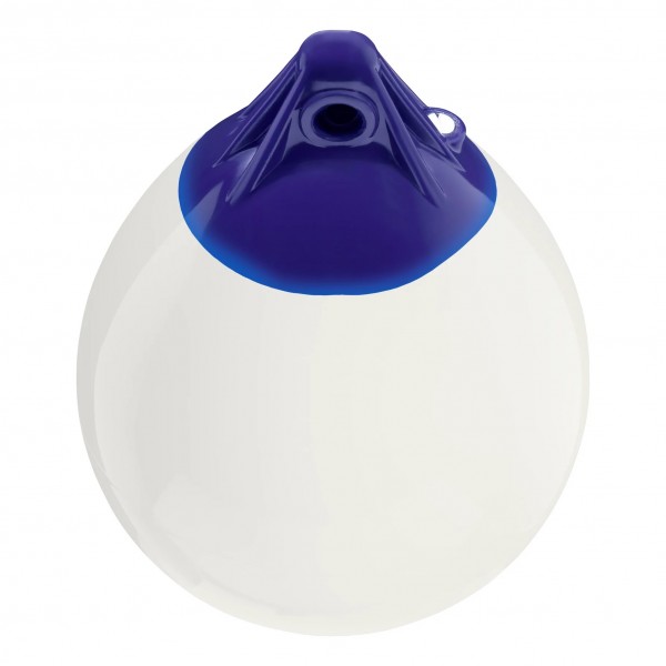 Fender and buoy Polyform A0 white/blue head - N°2 - comptoirnautique.com