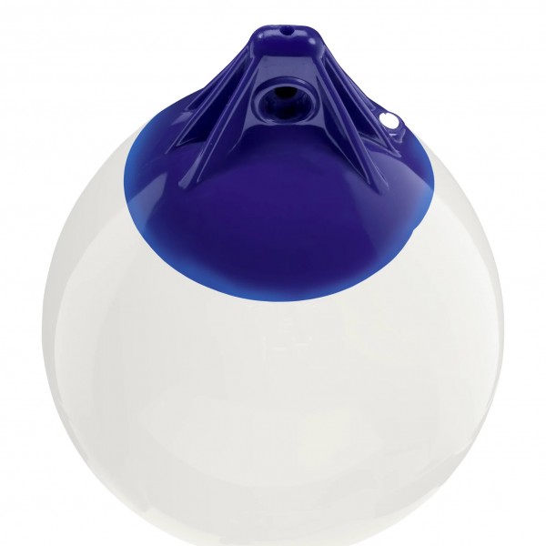 Defensa y boya Polyform A1 cabeza blanca/azul - N°2 - comptoirnautique.com