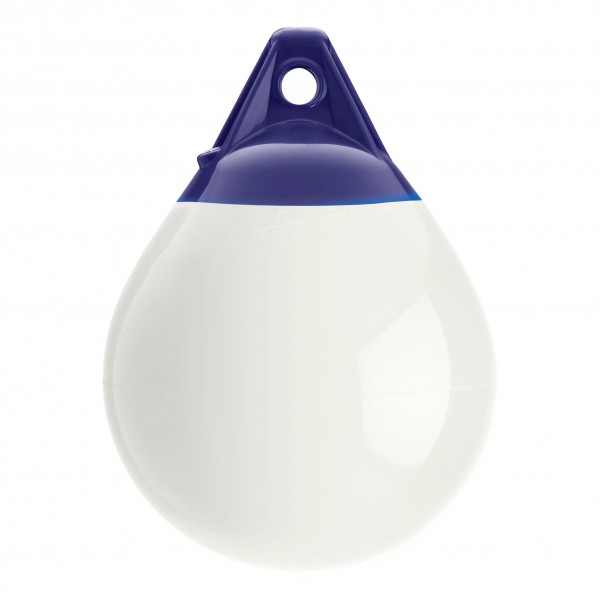 Fender and buoy Polyform A1 white/blue head - N°1 - comptoirnautique.com