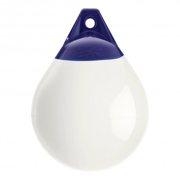 Fender and buoy Polyform A2 white/blue head - N°1 - comptoirnautique.com