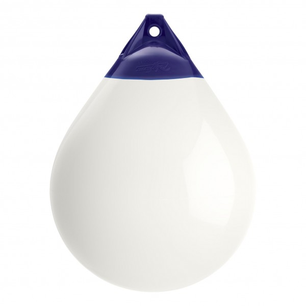 Polyform A5 fender and buoy, white/blue head - N°1 - comptoirnautique.com