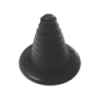 Occhiello nero della cuffia - Ø 90 mm - N°1 - comptoirnautique.com