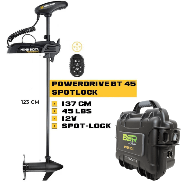 POWERDRIVE Motor frontal de 45 Lbs + bateria de 12V BSR - N°2 - comptoirnautique.com