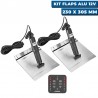 Kit flaps aluminium 12V pour hors-bord