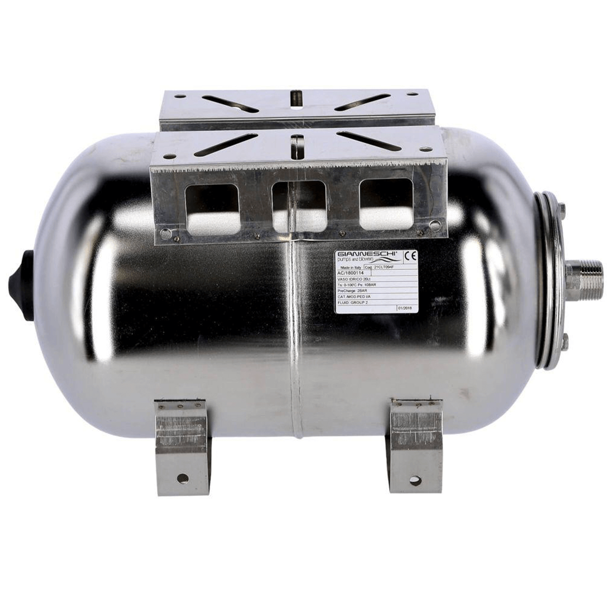 Réservoir pressurisé  20L inox