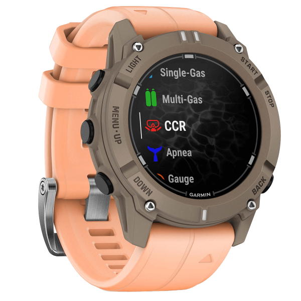 Montre de plongée Garmin Descent G2 Paloma-Corail plusieurs modes de plongée, apnée - N°29 - comptoirnautique.com