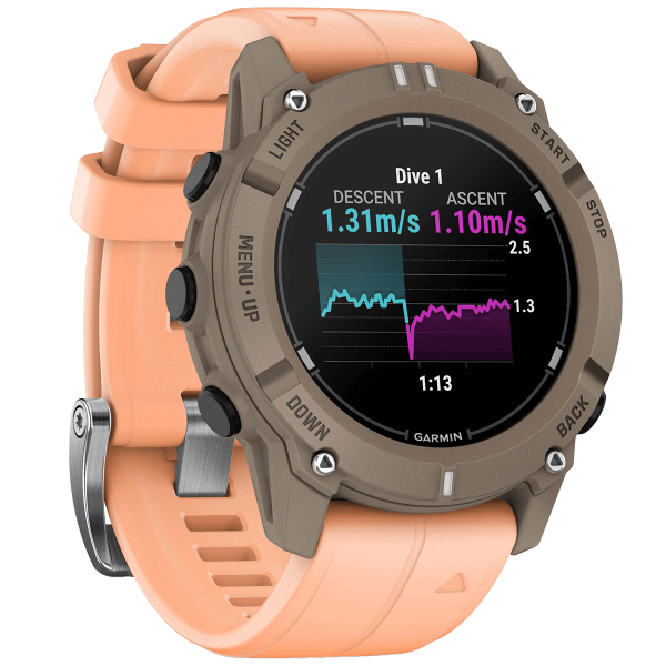 Montre de plongée Garmin Descent G2 Corail journal de plongée - N°31 - comptoirnautique.com