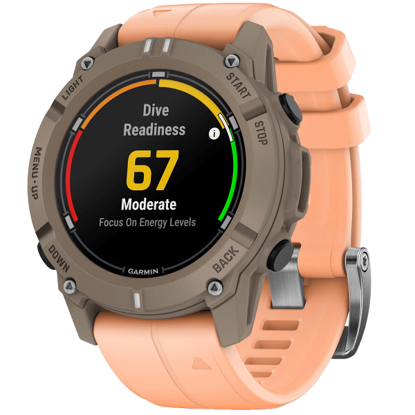 Montre de plongée Garmin Descent G2 Corail pour l'apnée, la plongée, la chasse sous-marine - N°32 - comptoirnautique.com