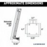 Axis 8' shallow water anchor - Black