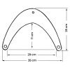 dimensions Pare-battage d'étrave en PVC soufflé - N°2 - comptoirnautique.com