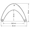 dimensions pare-battage d'étrave en PVC soufflé 35 x 33 cm - N°2 - comptoirnautique.com