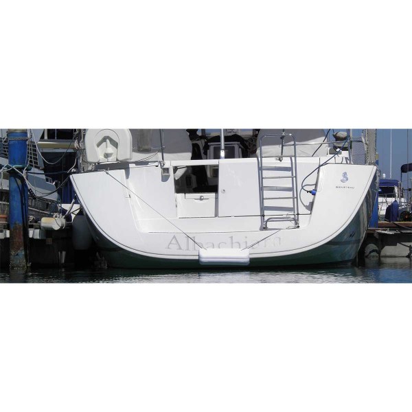 Parafango-610 mm bianco trebbia di poppa - N°4 - comptoirnautique.com