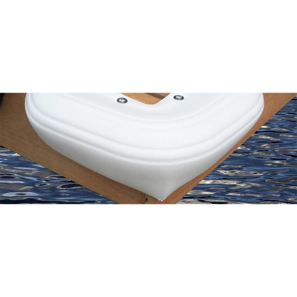 White pontoon corner fender - N°3 - comptoirnautique.com