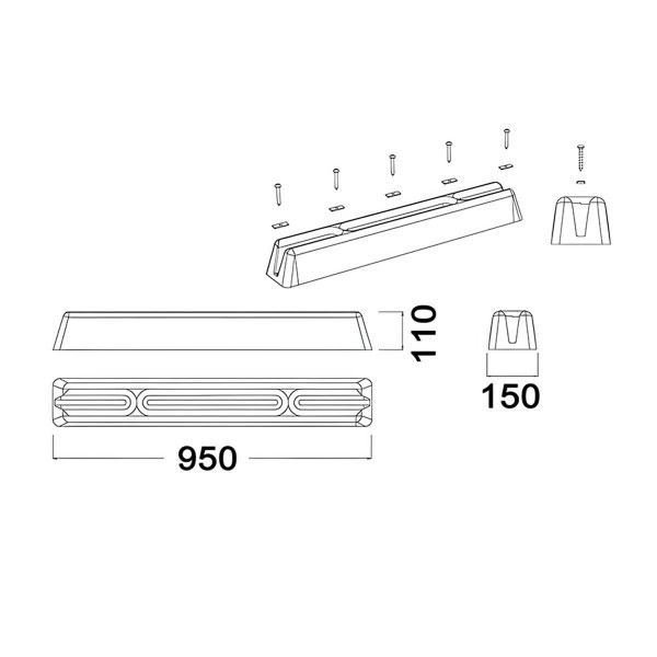 Defensa para pontón Sistema X - N°2 - comptoirnautique.com