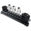 Long Torlon ball bearing carrier - 3 T3 cardan shafts & a pair of double sheaves - T2 Black - N°1 - comptoirnautique.com