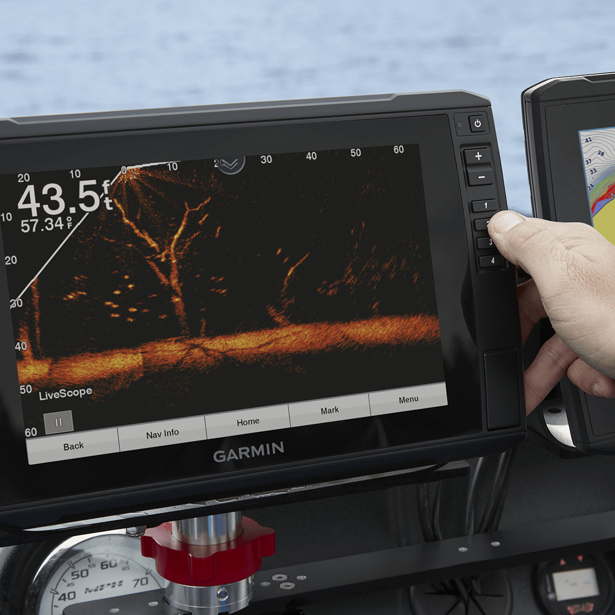 Garmin Pack EchoMap Ultra 122sv + Panoptix LiveScope LVS34 PACK122SV ...