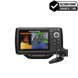 GPS Traceur Sondeur Humminbird Helix 5 G3 CHIRP DI + sonde tableau arrière - Reconditionné