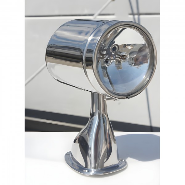 5'' motorized 12V deck spotlight - stainless steel - N°4 - comptoirnautique.com