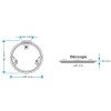 Panneau de pont Low Profile rond 18 dimensions - N°5 - comptoirnautique.com