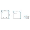 Panneau de pont Flush gris T10 dimensions - N°5 - comptoirnautique.com
