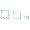 Panneau de pont Flush Inox gris T44 dimensions - N°3 - comptoirnautique.com