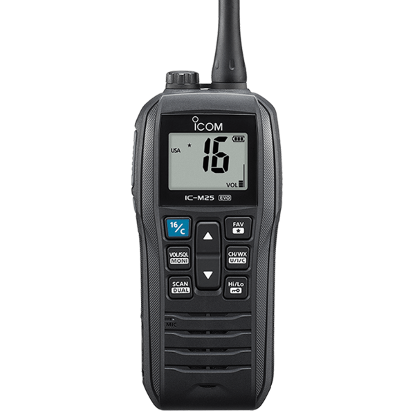 VHF portable ICOM IC-M25EURO EVO noir - N°1 - comptoirnautique.com