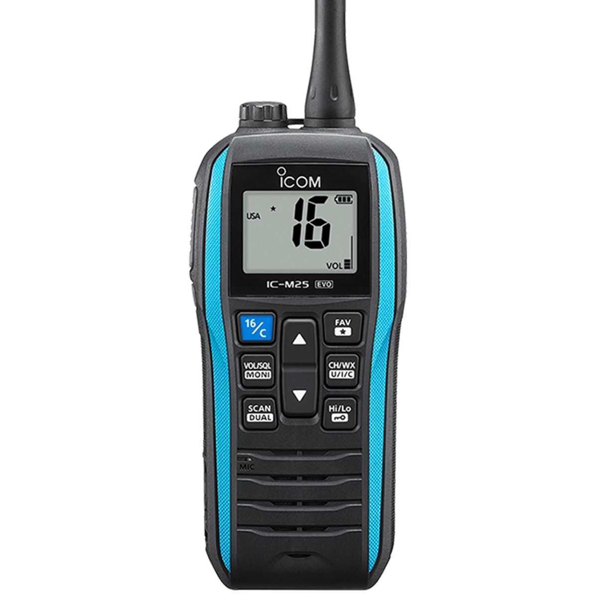 VHF portable ICOM IC-M25EURO EVO bleu