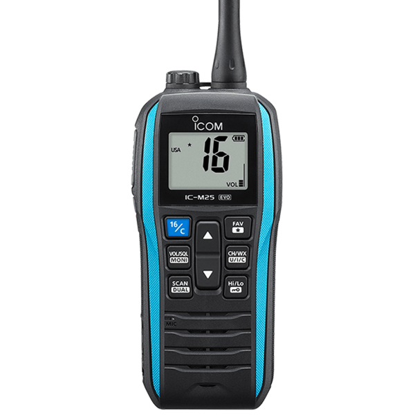 VHF portable ICOM IC-M25EURO EVO bleu - N°2 - comptoirnautique.com