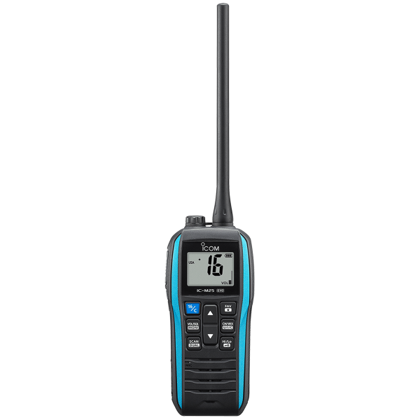 VHF portable ICOM IC-M25EURO EVO bleu puissance de 5W - N°4 - comptoirnautique.com