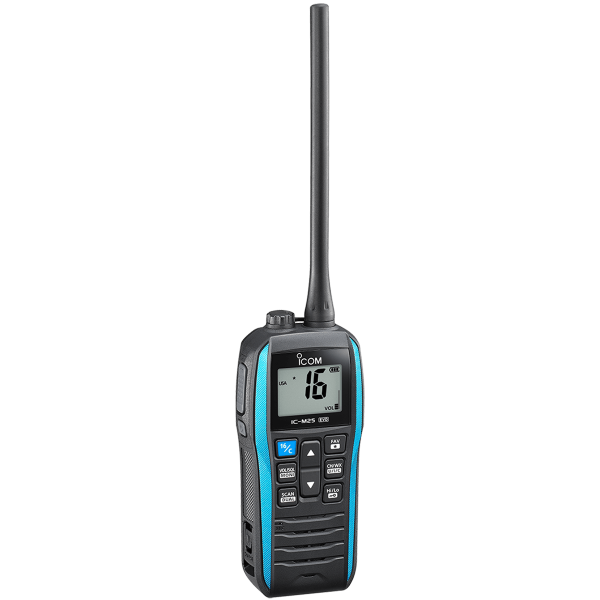 VHF portable ICOM IC-M25EURO EVO noir avec grip amélioré pour bonne prise en main - N°5 - comptoirnautique.com