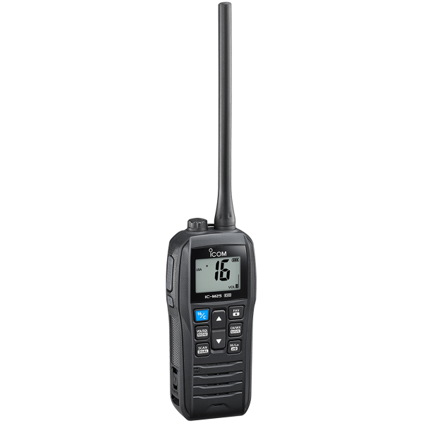 VHF portable ICOM IC-M25EURO EVO bleu avec grip amélioré pour bonne prise en main - N°6 - comptoirnautique.com