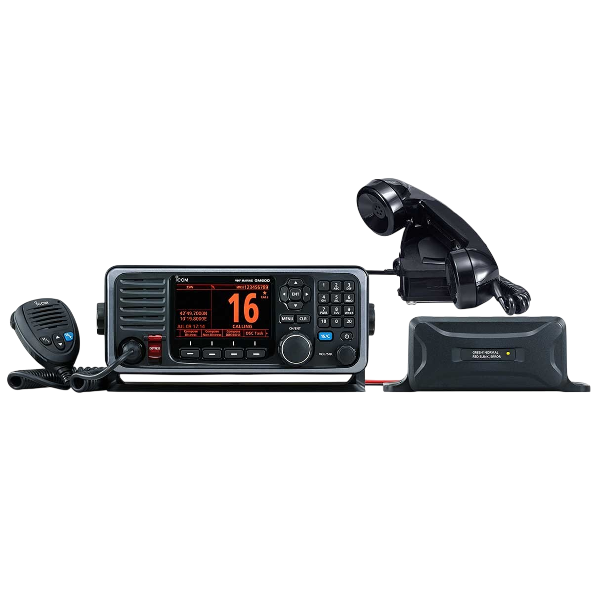 Pack VHF GM600 + combiné HS-98 + convertisseur PS-310 24V PACK-GM60024V Icom