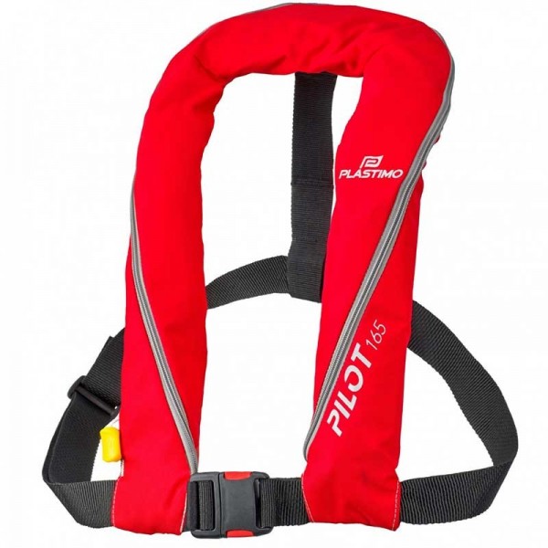 Gilet de sauvetage Pilot 165 Plastimo - Sans harnais Rouge - N°2 - comptoirnautique.com