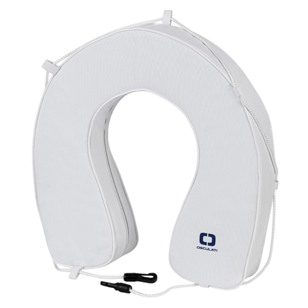 Bouée fer-à-cheval PVC blanc version equipée OSC-22.419.00 Osculati - N°1 - comptoirnautique.com