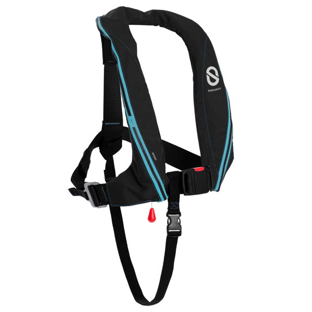 Gilet de sauvetage Sport 170 N automatique sans harnais noir carbone