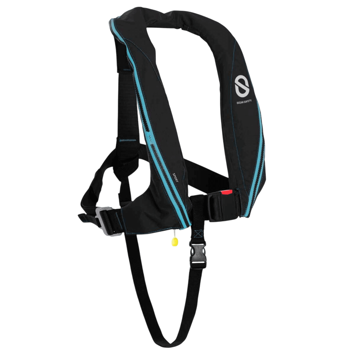 Gilet de sauvetage Sport 170 N manuel sans harnais noir carbone