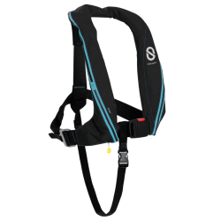 Gilet de sauvetage Sport 170 N manuel sans harnais noir carbone