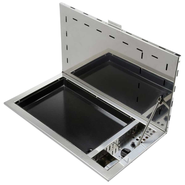 Plancha à gaz encastrable Tribu avec couvercle 780013 ENO - N°7 - comptoirnautique.com