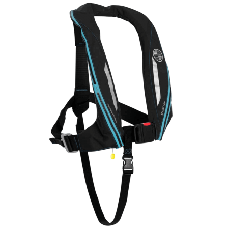 Gilet de sauvetage Sport 170 N ADV sans harnais manuel noir carbone