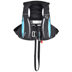 Gilet de sauvetage Sport Pro 170 N ADV avec harnais noir carbone / bleu
