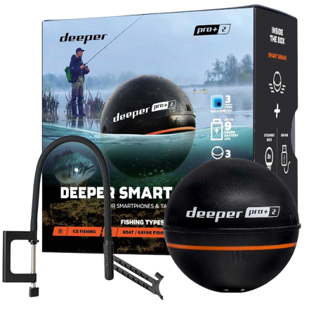 Pack Deeper Pro+ 2 avec bras de fixation flexible DE-PACK1023 Deeper