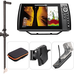 Pack complet Humminbird Helix 9 G4N MSI+ + Sonde Mega Live Imaging + sonde tableau arrière + perche de sonde 1m et sacoche